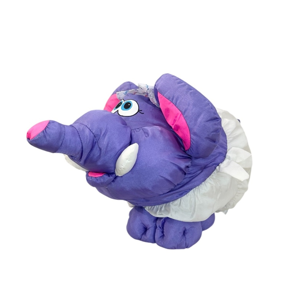 Vintage Fisher-Price Puffalump Purple
Elephant Nylon Stuffy Toy